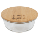 Glass Casserole Dishes with bamboo lids